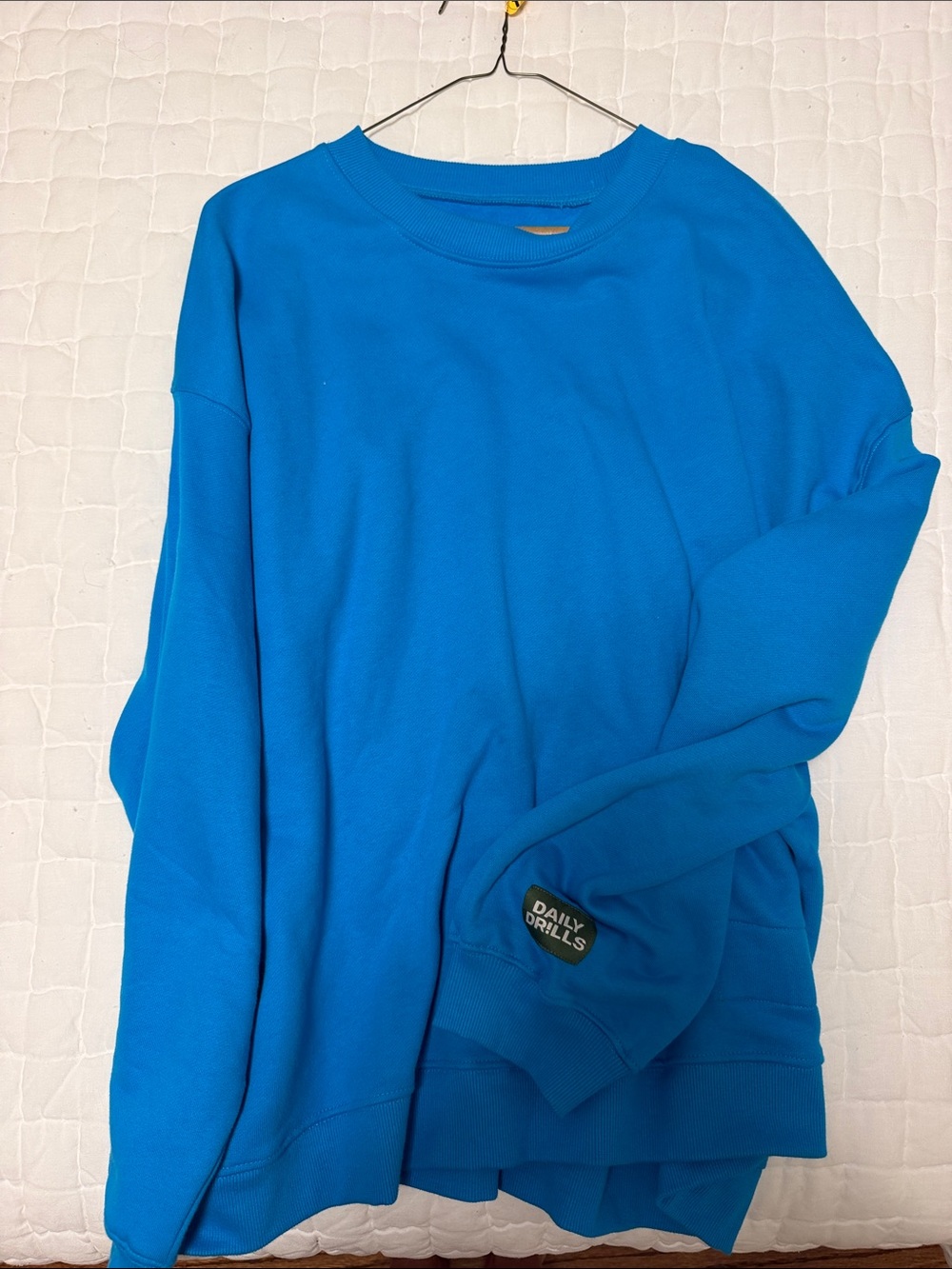 Daily Drills Men’s Bright Blue Crewneck Sweatshirt